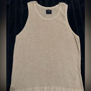 Abercrombie Men’s Beige Stitched Tank Top Size L